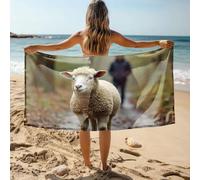 CDSS Black Hand Towels Sheep In The Forest Path Bath Towel Cotton Bath Towels Hair Towel