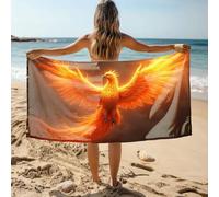 CDSS Cotton Bath Towels Phoenix Rising: A Fiery Legend Reborn Bath Towel Bathroom Hand Towels White Hand Towels For Bathroo