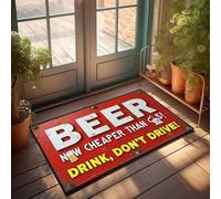 CDSS Doormats For Indoor Entrance Home Beer Cheaper Than Gas: Drink Responsibly! Doormat Pool Decor Interesting Entry Doormat(65X90CM)