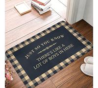 CDSS Fall Floor Mat Outdoor Just So You Know There'S Like A Lot Of Boys In Here Mat Boys Room Decor Teenager Rugs For Bedroom Aestheti(50X80CM)