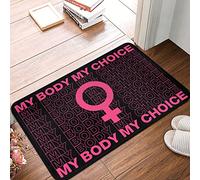 CDSS Farm Kitchen Rug My Body Choice Women'S Rights Doormat Winter Welcome Mat Home Decor For Men(65X90CM)