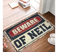 CDSS House Mats Indoor Beware Of Neil Doormat Boys Room Decor Mat For Shoes By Door(50X80CM)