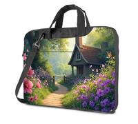 CDSS Laptop Backpack For Men Idyllic Cottage In A Flower Garden Laptop Bag Laptop Bags Laptop Bag For Women 17 Inch(29x38cm)