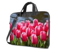 CDSS Laptop Bag For Women Pink Tulips By The Water Laptop Bag Laptop Backpack Laptop Backpack Women(29x38cm)