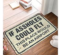 CDSS Man Cave Accessories And Decor If Assholes Could Fly This Place Would Be An Airport Rug Fall Front Door Mat Funny Gifts For Boss(50X80CM)