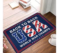 CDSS Man Cave Accessories And Decor World War Champs Doormat Fall Front Door Mat Funny Gifts For Boss(65X90CM)