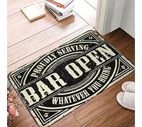 CDSS Men Cave Decor Bar Open Rug Outdoor Doormats Welcome Mats Funny(50X80CM)
