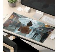 CDSS Mouse Pad Funny Work Rainy Day Elegance: A Woman In White Mouse Pad Funny Desk Accessories For Work Motivational Mouse