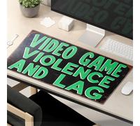 CDSS Mouse Pad Funny Work Video Game Violence And Lag Explained Mouse Pad Funny Desk Accessories For Work Motivational Mouse