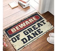CDSS Outside Mats For Front Door Beware Of Great Dane Rug Doors For House Back Yard Decorations(65X90CM)