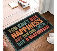 CDSS Personalized Welcome Mat You Can'T Buy Happiness But Can A Skateboard Rug Beach Decorations For Home Outdoor Doormats(50X80CM)