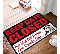 CDSS Plain Door Mat For Crafts Keep Gate Closed Noter What The Duck Say Rug Cool Stuff For Your Room Teen Stuff(65X90CM)
