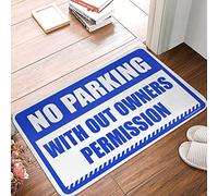 CDSS Plain Door Mat For Crafts No Trespassing With Out Owners Permissions Mat Cool Stuff For Your Room Teen Stuff(40X60CM)