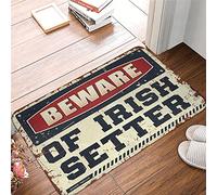 CDSS Plain Doormat For Crafts Beware Of Irish Setter Rug Kitchen Rugs Farmhouse Style Door Mat Hello(40X60CM)