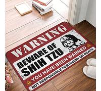 CDSS Plain Welcome Mat Beware Of Shih Tzu Rug Indoor Welcome Mat Entry Floor Mats(40X60CM)