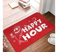 CDSS Rustic Bathroom Rugs Happy Hour Fish Royal Doormat Patio Decor Front Doormat(50X80CM)