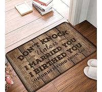 CDSS Vintage Decor Don'T Knock Unless I Married You Mat Spring Rug Outdoor Indoor Welcome Mat(40X60CM)