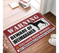CDSS Welcome Mats For Front Door Funny Beware Of Weimaraner Doormat Outside Fall Decor Funny Bar Decor(50X80CM)