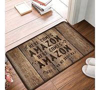 CDSS Welcome Mats Funny Here Comes Amazon Right Down My Driveway Rug Small Outdoor Rug Door Mats Outdoor Entrance Funny(65X90CM)