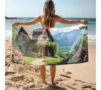 CDSS White Towels Cozy Cottage In The Mountains With Beautiful Roses Bath Towel White Hand Towels For Bathroom Beach Bags For Wome