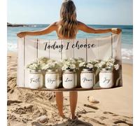 CDSS Yoga Mat Towel Choosing Faith, Hope, Love, Peace, And Joy Today Bath Towel Microfiber Hair Towel Pool Towels