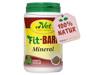 cdVet Naturprodukte Fit-BARF Mineral 300 g - Dog & Cat - Calcium from egg shells and maerl - bone growth - metabolic processes - minerals + trace elements - raw feeding - BARF -