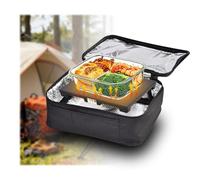 CDXAQPGK Electric Lunch Box, 12V/24V/110V/220V,60W Heat Up Lunch Box Portable with Insulation Bag, for Car, Truck, Travel, Office Home Use