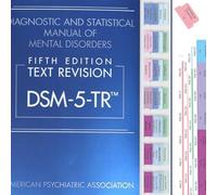CDXHOME Improved Index Tabs for DSM-5-TR 2022, 94 Printed DSM-V-TR Tabs, Total 100 Tabs, with Alignment Guide and Fault Description Sheet, Laminated, Easy to Use