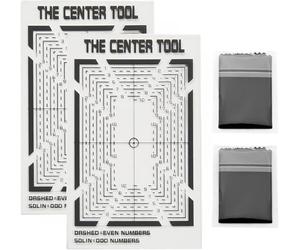 CDXHOME Legends Card Grading Centering Tool Kit,2Pcs Precision Card Center Tool for PSA and BGS Graded Card Submissions- Ensure Precise Card Centering - with Cleaning Cloth