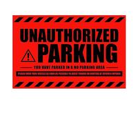CDXHOME Parking Violation Stickers for Cars and Trucks - 100Pcs Bilingual Spanish Super Sticky Tow Tickets - Hard to Remove - No Parking Stickers - Tow Warning - 8x5 inch,Red