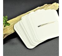 CDXHOME Squre Candle Dust Covers | 100pcs Preprinted White Pull Tab Lid for Candle or Craft Fragrance Candles Decoration | Candle Topper Protection Accessories (2.76in/7cm