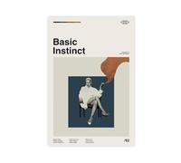 CDXPAM Basic Poster Instinct Movie Midcentury Minimalist Vintage Canvas Poster Wall Art for Living Room Bedroom Decor Unframe 16x24inch