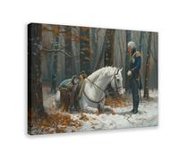 CDXPAM George Washington And His Horse Canvas Poster Wall Art Decor Print Picture Paintings for Living Room Bedroom Decoration Frame 24x36inch
