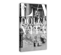 CDXPAM La Dolce Vita Movie Canvas Poster Wall Art Decor Print Picture Paintings for Living Room Bedroom Decoration Frame 12x18inch