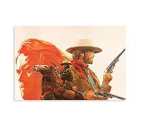 CDXPAM The Outlaw Josey Wales Movie Vingage Canvas Poster Bedroom Decor Sports Landscape Office Room Decor Gift Unframe 16x24inch