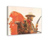 CDXPAM The Outlaw Josey Wales Movie Vingage Canvas Poster Wall Art Decor Print Picture Paintings for Living Room Bedroom Decoration Frame 16x24inch