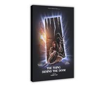 CDXPAM The Thing Behind The Door Horror Movie Canvas Poster Wall Art Decor Print Picture Paintings for Living Room Bedroom Decoration Frame 20x30inch