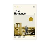 CDXPAM True Poster Romance Movie Midcentury Minimalist Vintage Canvas Poster Wall Art for Living Room Bedroom Decor Unframe 16x24inch