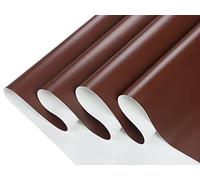 CDY Faux Leather 1 Yard 54" x 36"PU Synthetic Fabric Material 1.2mm Thick Smooth Solid Color Faux Leather Sheets for Sofa Bags Chairs Car Seats DIY Crafts (Dark Brown)