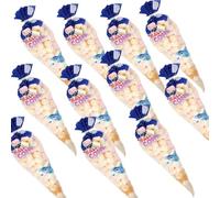 Cdy Rlm Mallow Mix Cone Bag 125g - Different shapes Vanilla flavoured marshmallows in each cone bag (15 x Bags)
