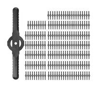 cdymrl 200Pcs Plastic Grass Trimmer Blades Lawn Mower Blade Cordless Trimmer Garden Tool Lawn Mower Trimmer Accessories
