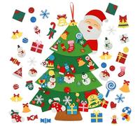 cdymrl DIY Felt Christmas Tree Set,Oversized Felt Christmas Tree,Montessori Interactive Felts Christmas Trees,DIY Door Wall Hanging Xmas Gifts Christmas Decorations