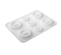 cdymrl Silicone Coffee Lid Shaped Cake Mould - Chocolate Mousse & Dessert Baking Tool for Kitchen,Silicone Mould B
