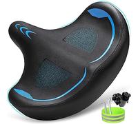 CDYWD Extra Wide Bike Seat for Men & Women Comfort, Soft Padded Bicycle Seat with Comfortable Wing Cushion, Comfy Bike Saddle for Mountain Bike, Beach Cruiser, City Bike, Ebike, Exercise Bike