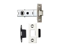 CE Bolt-Through Tubular Latch - 64mm / 2.5 inch Back Set - Polished Nickel