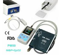 CE FDA PM50 Portable Vital Signs Patient Monitor 24h NIBP SpO2 PR +USB +Software