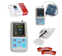 CE Handheld Ambulatory Blood Pressure Monitor 24h Recorder+ Adult NIBP cuff+ USB