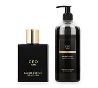 CE.O Man EDP Premium Long Lasting Fragrance Perfume 100ml & Shower Gel for Deep Cleansing, Hydrating,Softer Skin with Aloe Vera 500ml