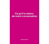 Ce qu’il a retenu de notre conversation: Un livre volontairement vide. Parce que parfois, le silence en dit long.