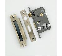 C Euro Profile Mortice Door Lever Sash Lock Case Cylinder Keyhole 2.5/3" (Antique, 3 Inch)